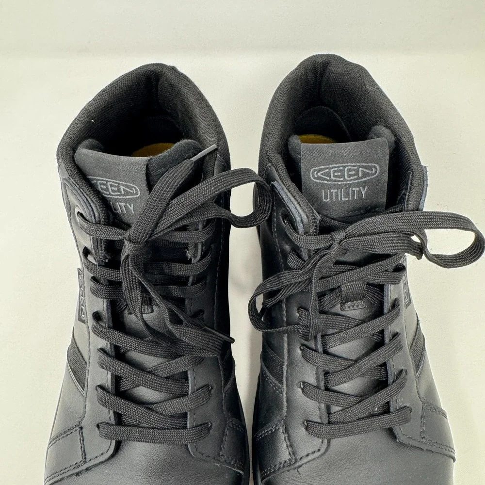 KEEN PTC Kenton Mid Soft Toe Work Shoes Boots Black Men's Size 10 EE